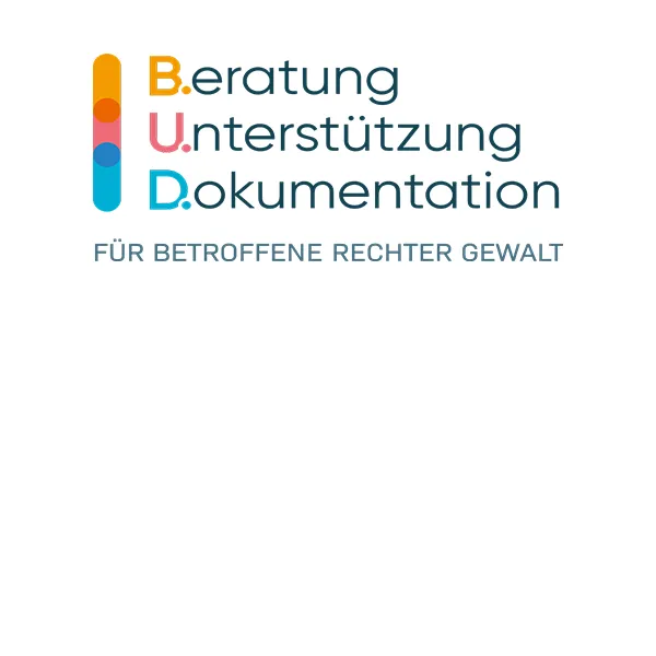 Logo B.U.D.- Beratung. Unterstützung. Dokumentation für Opfer rechtsextremer Gewalt e.V.